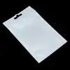 Clear White Plastic Bags Aluminum Foil Package Bags Mylar Ziplock Packing Pouch