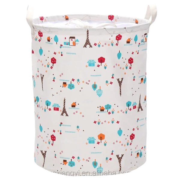 sturdy cute large kids bathroom storage basket hamper tote bag