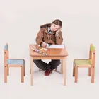 Fashion design wood furniture of solid beech wood for reading writing dinning
