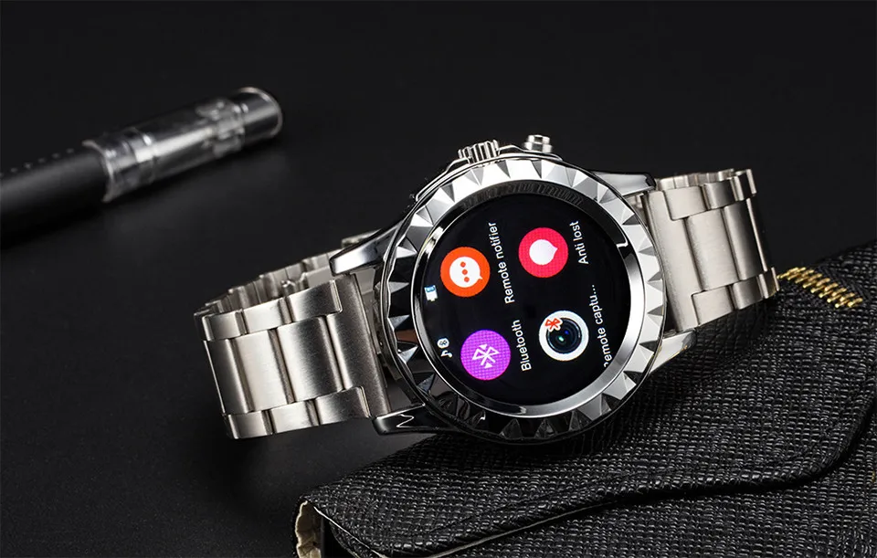 LF08 Bluetooth Smart Watch Fashion Wrist Smartwatch Heart Rate Thermometer UV Measurement for IOS Android Phone Mate