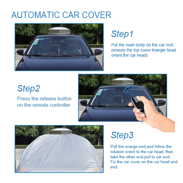 2018 New Inventions Automatic Car Covers Universal Cover With Remote