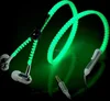 Metal Zipper Luminous Earphones Glow In The Dark Headphones Glowing Steres for mp3 high quality/high quality skull mp3 earphone)