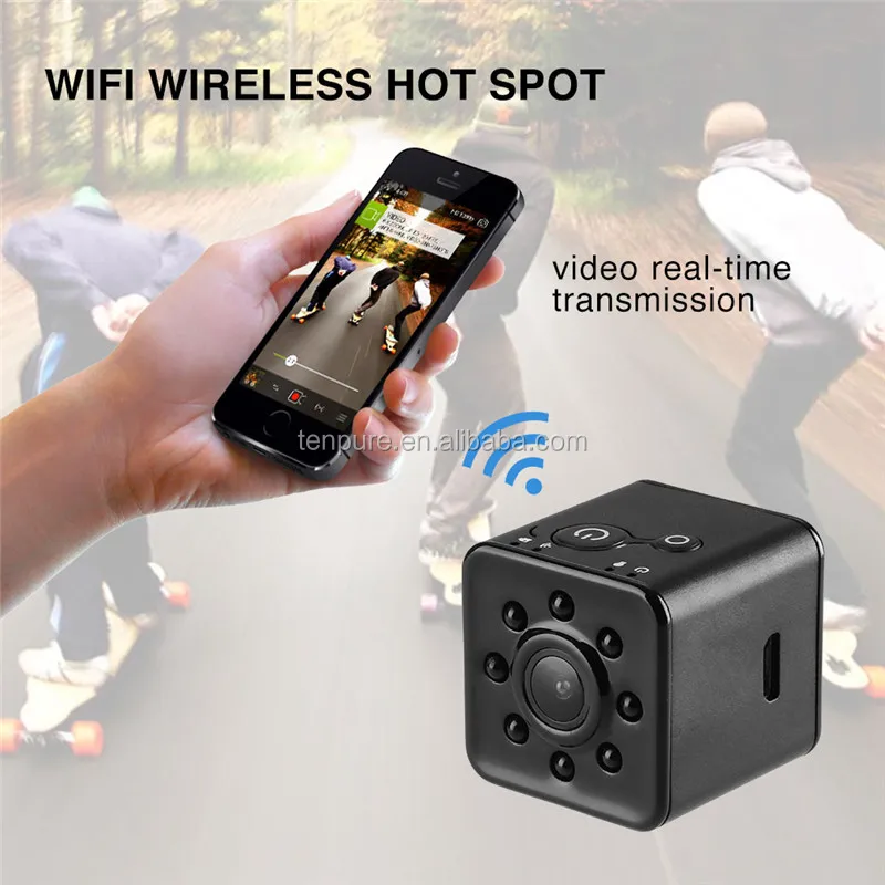 SQ13 waterproof mini wifi camera hidden cameras SQ12 SQ11 8PCS IR LED portable sport outdoor video camera