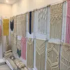 Handmade QJMAX Boho Handmade Home Art Decor Woven Cotton Macrame Tapestry Wall Hanging