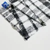 Stock mills wholesale plaid fabric wool polyester for woven winter sweater