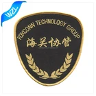 Hot selling custom made iron on security patches woven label and tags