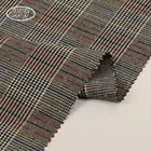 Italian style TR yarn dyed custom polyester viscose weft spandex check men's suit fabric