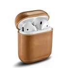 ICARER Genuine Leather Battery Charging Wireless Earphone Protective Case Cover For Airpod For iPhone