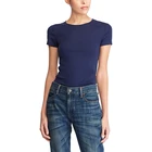 Short Sleeve Cotton Crew Neck Womans Basic Tunic Slim Fit Tee Blank Custom T Shirt Sales