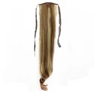 long fake curly fashion hair drawstring ponytail extension