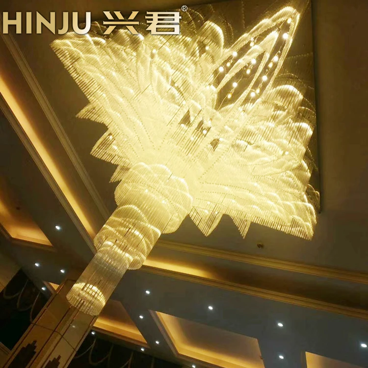 Large crystal hanging european chandelier ceiling lamp led light ceiling light