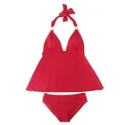 Cikini2018 Sexy Women Lotus Leaf Bandage Bikini Set Push-Up Padded Bra Swimwear Women muslim swimwear