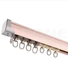 good quality wholesale curtain track straight curtain rail with ceiling/wall mounting