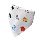 Hot selling Cute designs Amazon Wholesale training bibs Organic Cotton bandana baby drool bibs