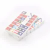 Clear domino Domino wholesale 2017 hot sell exhibition hall plastic colored Dominoes game board