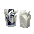 2018 new OEM waterproof reusable stand up baby food spout pouch for juice/water/milk/aluminium foil spout pouch
