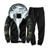 Factory wholesale men's new hooded camouflage multi-color thick and warm winter fleece hoodies