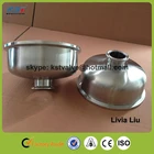 SS304 3A sanitary stainless steel pipe end cap reducer 6" with 1.5" tri clamp