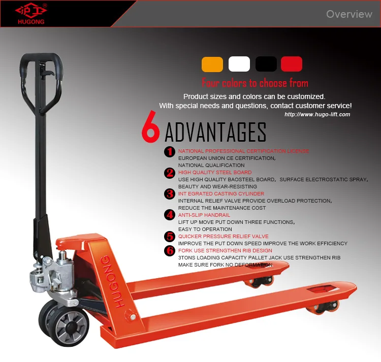 2017 china ce hydraulic df hand pallet truck