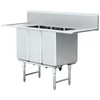 American standard 3 compartment stainless steel kitchen sink for restaurant