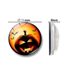 Happy Halloween Witch Pumpkin Bat Glass Fridge Magnets Refrigerator Stickers