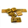 wholesale 2 hole square real bamboo sewing button for garment
