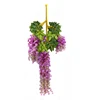 12 Piece Party Home Wedding Decor Artifical Wisteria Vine Hanging Garland Silk Flowers