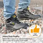 2018 Best Selling Safetoe Brand Leather Safety Boots Wholesale Man Construction Safety Shoes Steel Toe Cap