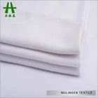 Mulinsen Textile Knitted Vortex Poly Spun Fabric/ Jerseys Export/ White Polyester Fabric Dye