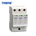 Logo Customization Surge Arrester 40kA 385V Low Voltage Signal Surge Arrester 3 Pole
