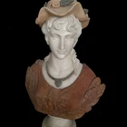 new product natural white marble beautiful woman bust sculpture