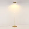 Modern Interior Lighting Touching Control Color Changing Metal Brass LED Floor Lamp