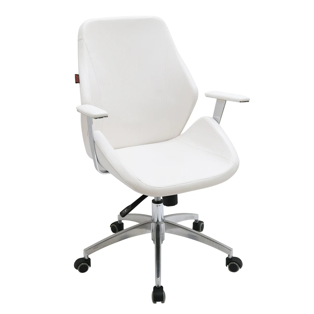 2016 новое поступление Поворотный менеджер белый офисный стул Makro регулируемый вращающийся стул JA-11