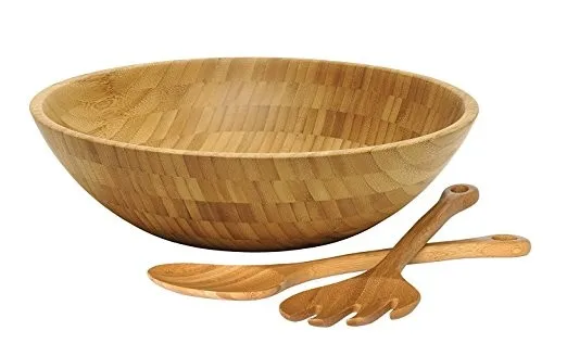 fda bamboo salad bowl fruit bowl serving bowls