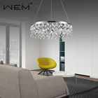 Glittering K9 Crystal Chandelier Light Contemporary Dinning Room Light Chandelier Led Pendant Lamp