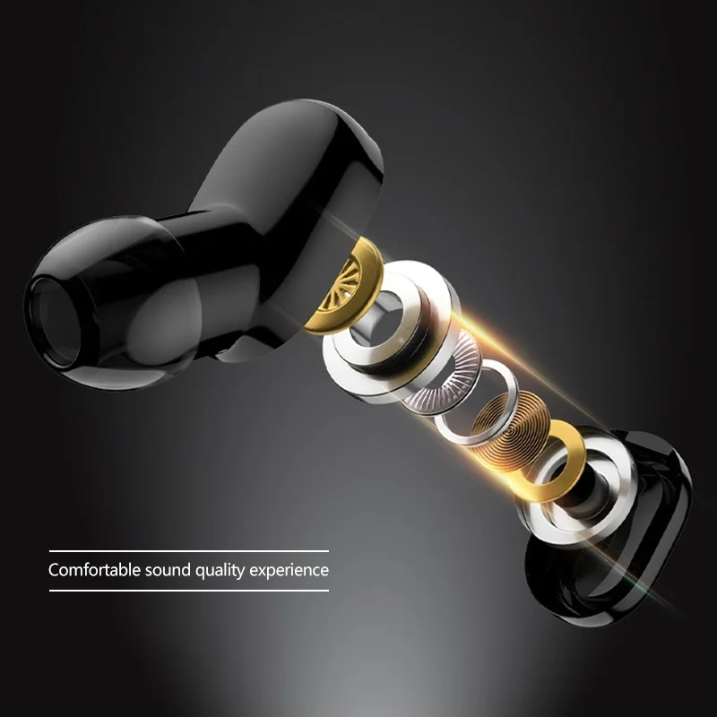 BT 5.0 Wireless Earphone HiFi 5D Stereo Mini Earbuds with Mic Sport Earphone In Ear - ANKUX.COM