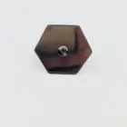 hexagon no glue mark phone stand custom removable glue phone accessories high quality metal cell phone ring