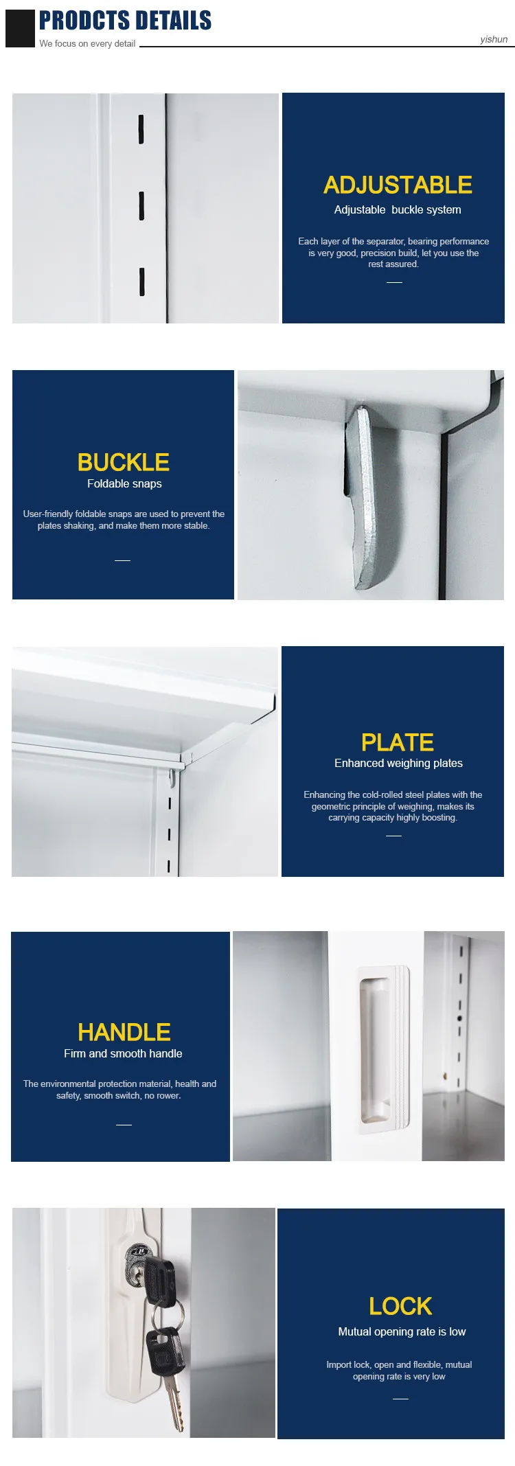 Archivador De Almacenamiento De Acero Con Puerta De Cristal Deslizante