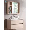 VT-085 light color plywood without acquer bathroom vanity open for plumbing