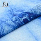 Hot sale good quality soft stocklot knitted tie dyed sublimation printing fabric