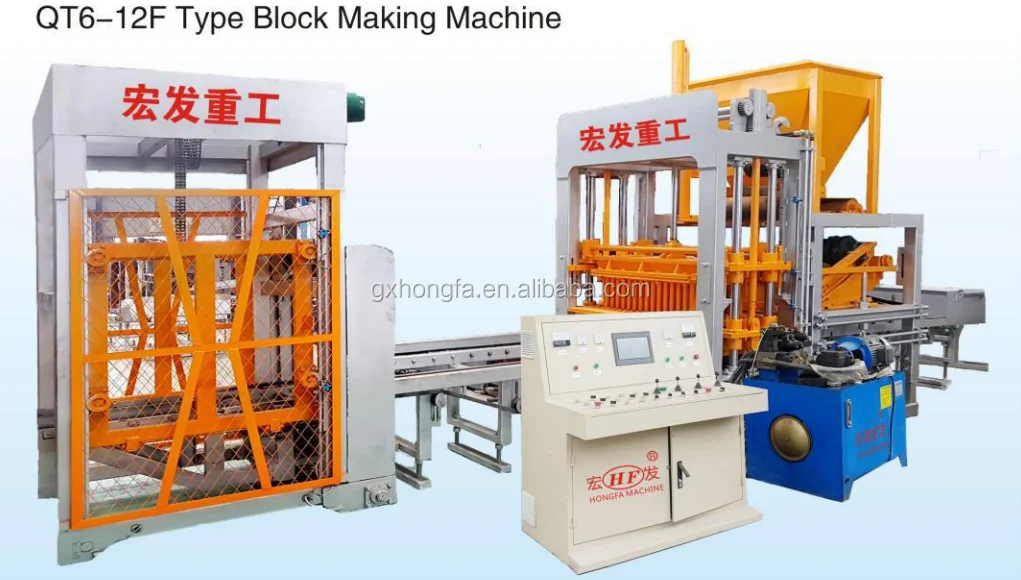 QT 6-12 uganda price of concrete block making machine salt blocke machine, cement hollow block moulding machine for sale