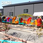 Funny Amusement Ride Fiberglass Dinosaur Train