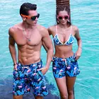 Oem Printed Quick Dry Breathable Mens Polyester 4 Way Stretch Plus Sizes Boardshorts Swim Trunks