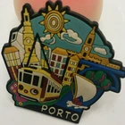 Beautiful Porto 3d PVC Soft Rubber Fridge Magnet