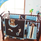 Wholesale animal pattern baby boy crib bedding sheet sets