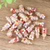 wholesale hanging miniature simulation resin bottle charm for keychain