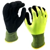 NMSHIELD black smooth latex coated glove personal protective equipment safety glove garden gloves