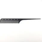 Stainless steel long tail comb common metal hair comb