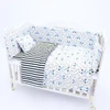 New coming super soft high quality 100% cotton crib bumper set