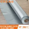 Thin heat insulation material silicone rubber coated glass fiber fabric